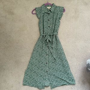 Button down floral dress